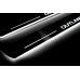 Накладки на пороги з підсвіткою Mitsubishi Outlander II 2007-2012 (front doors) - (тип Static)