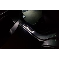 Накладки на пороги з підсвіткою Mitsubishi Outlander II 2007-2012 з логотипом XL (rear doors) - (тип Static) Накладки на пороги з підсвіткою Mitsubishi Outlander II 2007-2012 з логотипом XL (rear doors) - (тип Static)