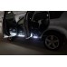 Накладки на пороги з підсвіткою Mitsubishi Outlander II 2007-2012 з логотипом XL (rear doors) - (тип Static)