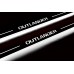 Накладки на пороги з підсвіткою Mitsubishi Outlander III 2012+ (front doors) - (тип Static)