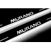Накладки на пороги з підсвіткою Nissan Murano III 2014+ (front doors) - (тип Static)