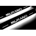 Накладки на пороги з підсвіткою Nissan Murano III 2014+ (rear doors) - (тип Static)