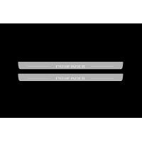 Накладки на пороги з підсвіткою Nissan Pathfinder IV 2014+ (front doors) - (тип Static)