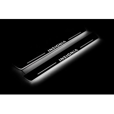 Накладки на пороги з підсвіткою Opel Insignia I 2008-2017 (front doors) - (тип Static)
