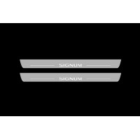 Накладки на пороги з підсвіткою Opel Signum 2003-2008 (front doors) - (тип Static)