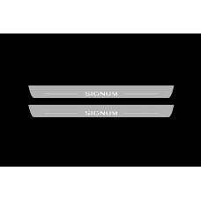 Накладки на пороги з підсвіткою Opel Signum 2003-2008 (front doors) - (тип Static)