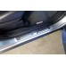 Накладки на пороги з підсвіткою Peugeot 4007 2007-2012 (front doors) - (тип Static)