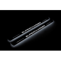 Накладки на пороги з підсвіткою Range Rover III 2002-2012 з лого Supercharged (front doors) - (тип Static) Накладки на пороги з підсвіткою Range Rover III 2002-2012 з лого Supercharged (front doors) - (тип Static)
