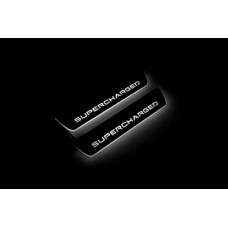 Накладки на пороги з підсвіткою Range Rover III 2002-2012 з лого Supercharged (rear doors) - (тип Static)