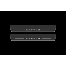 Накладки на пороги з підсвіткою Renault Captur 2013+ - (тип Static)