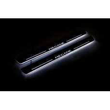 Накладки на пороги з підсвіткою Renault Megane III 2009-2015 - (тип Static)