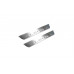 Накладки на пороги з підсвіткою Seat Leon III 2013-2020 (rear doors) - (тип Static)