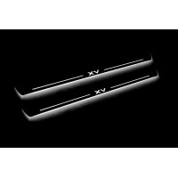 Накладки на пороги з підсвіткою Subaru XV I 2011-2017 (front doors) - (тип Static) Накладки на пороги з підсвіткою Subaru XV I 2011-2017 (front doors) - (тип Static)