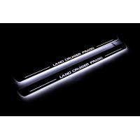 Накладки на пороги з підсвіткою Toyota Prado 120 2002-2009 - (тип Static)
