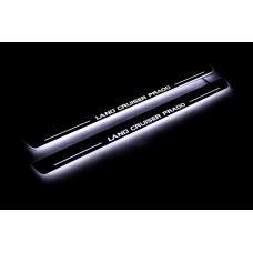 Накладки на пороги з підсвіткою Toyota Prado 120 2002-2009 - (тип Static)