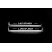 Накладки на пороги з підсвіткою Toyota Prado 250 2023+ з лого Land Cruiser (front doors) - (тип Static)