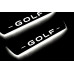 Накладки на пороги з підсвіткою Volkswagen Golf VIII 2020+ (rear doors) - (тип Static)