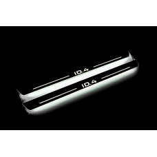 Накладки на пороги з підсвіткою Volkswagen ID.4 2020+ (front doors) - (тип Static)