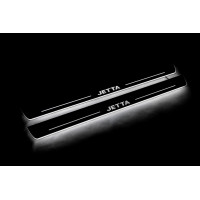 Накладки на пороги з підсвіткою Volkswagen Jetta VI 2010-2018 (front doors) - (тип Static)