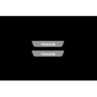 Накладки на пороги з підсвіткою Volkswagen Tiguan I 2007-2016 (rear doors) - (тип Static)