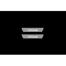 Накладки на пороги з підсвіткою Volkswagen Tiguan I 2007-2016 (rear doors) - (тип Static)