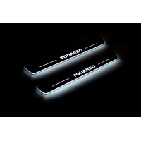 Накладки на пороги з підсвіткою Volkswagen Touareg II 2010-2018 (front doors) - (тип Static) Накладки на пороги з підсвіткою Volkswagen Touareg II 2010-2018 (front doors) - (тип Static)